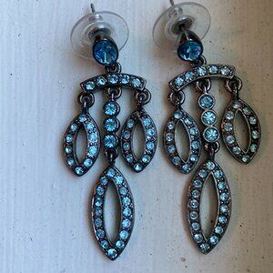 Blue stone earrings
